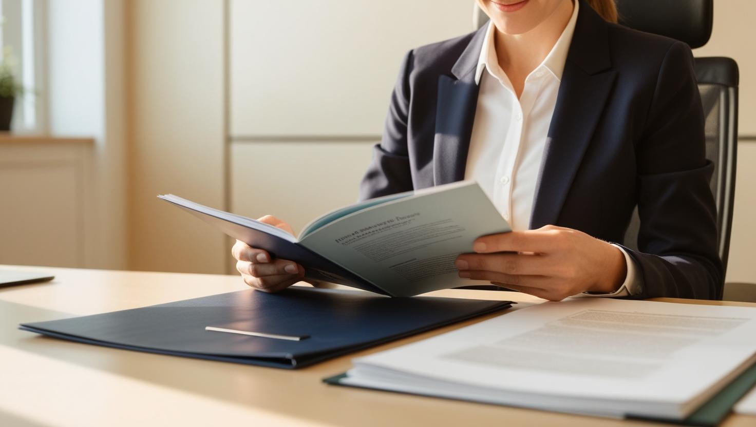 A CEO reading the guide to content marketing.